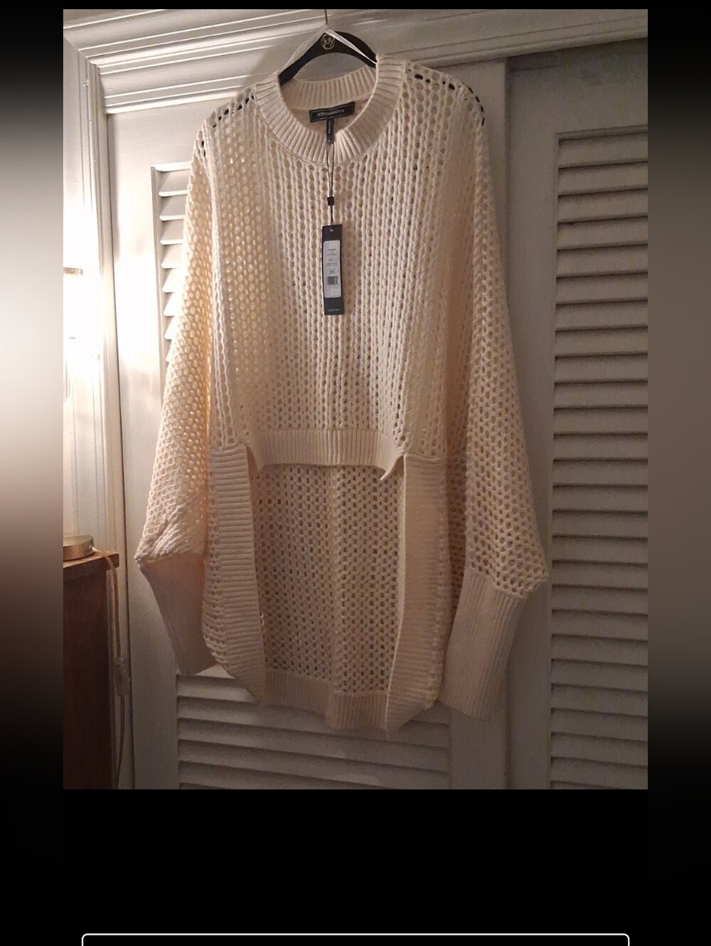 NWT - BCBGMAXAZRIA Joeli Open Knit Sweater